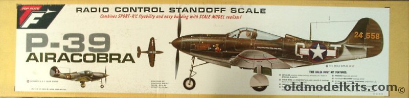 Top Flite Bell P-39 Airacobra - 60 inch Wingspan Scale RC Airplane for .4 to .6 Engines, RC-18 plastic model kit